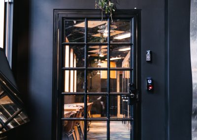 Coworking office entrance