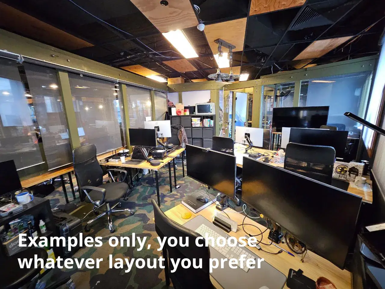 Examples of our larger company / full team offices