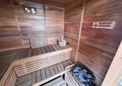 Relax and unwind in the on-site sauna at C&V Parks Stawell, a convenient guest facility available during your stay in Stawell near the Grampians.